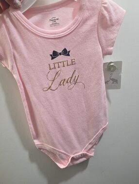 💚5/$20💚Little Lady Pink Baby One-Piece Bodysuit